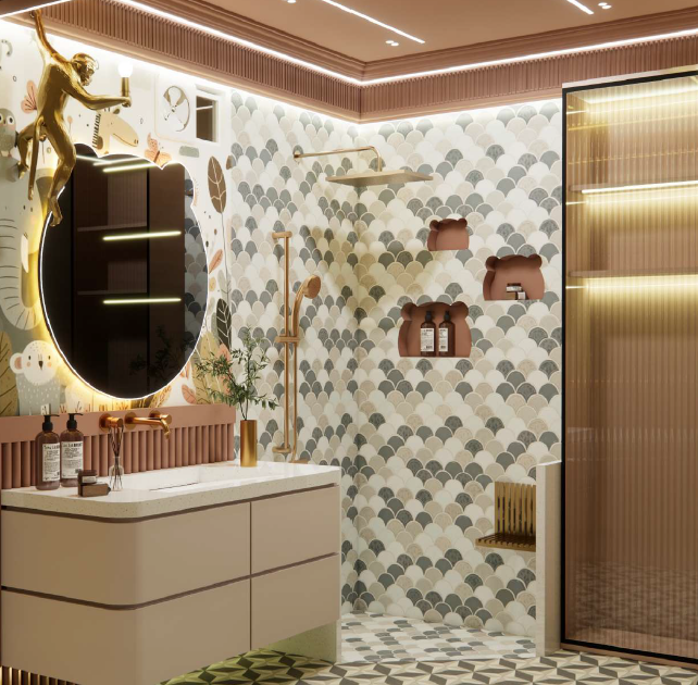 Jagvi Washroom Interior View Angle 2