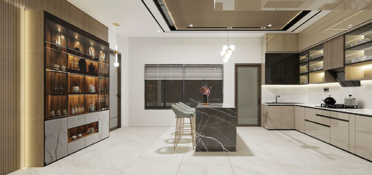 Bespoke Modular Kitchen Angle 2