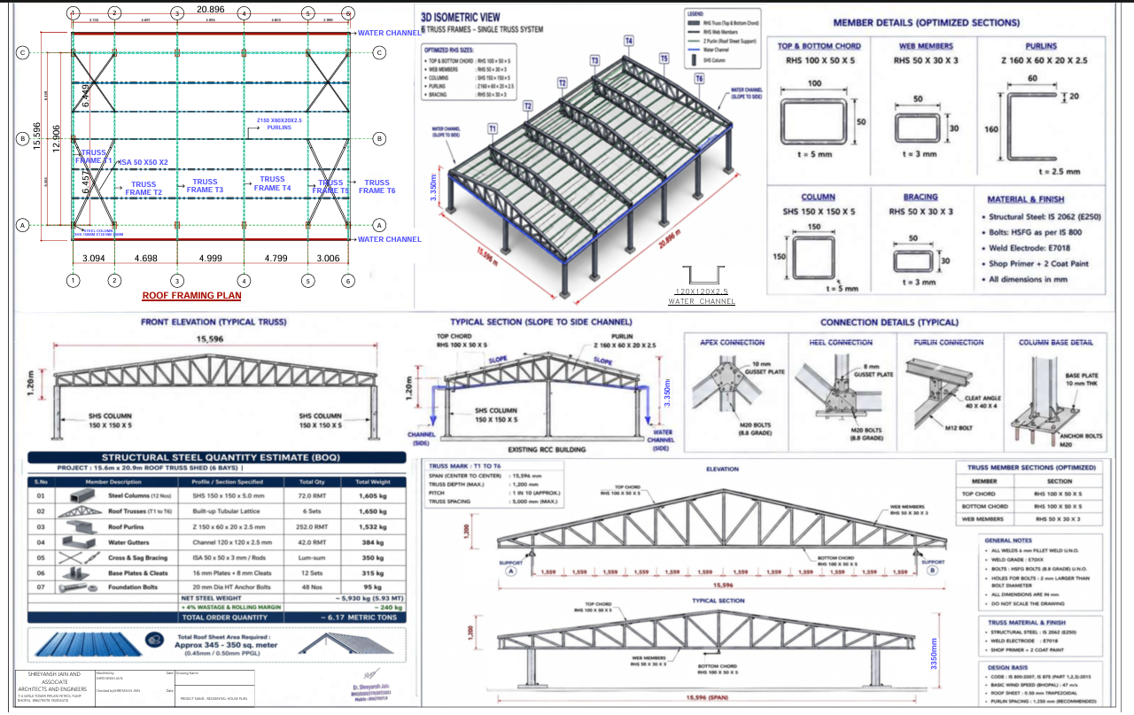 Truss Design & Structural Engineering Bhopal - Shreyansh Jain & Associates